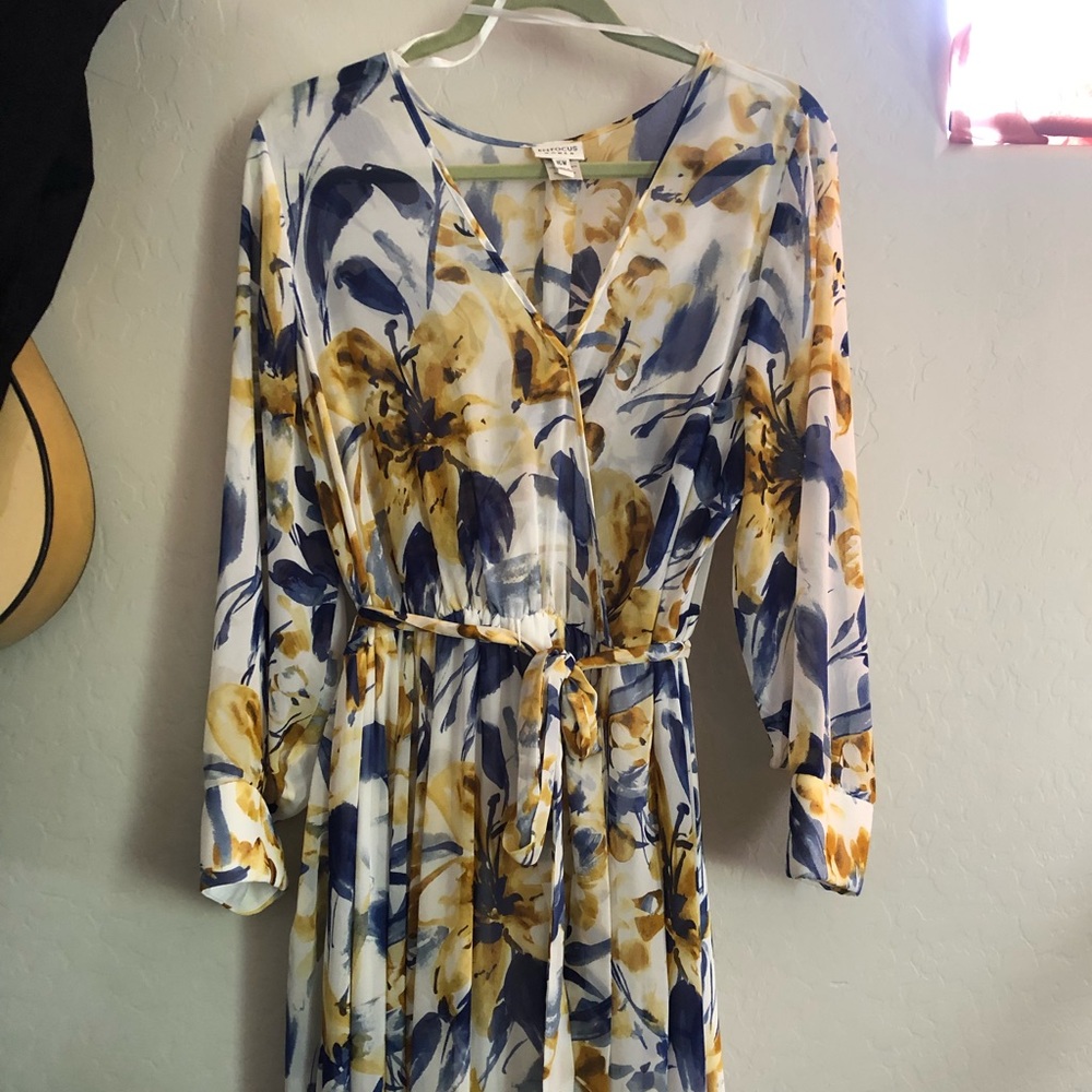 Flowy Long Sleeve Maxi Dress